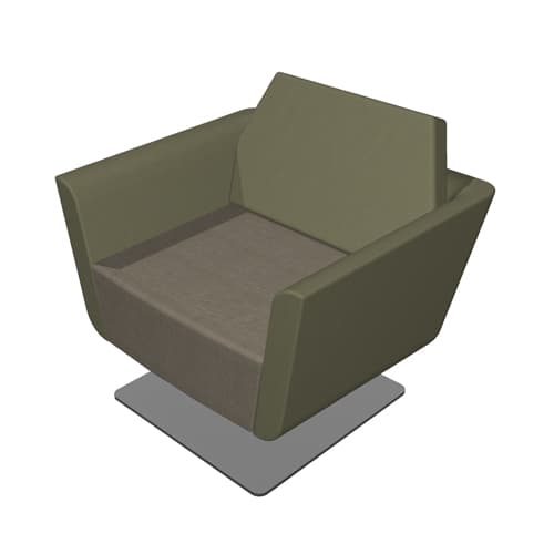'Clipse' Lounge Chair on Swivel Base