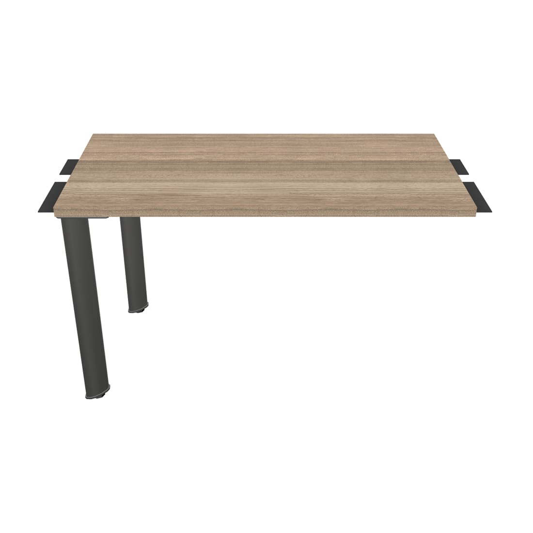 Universal Straight Worksurface as Bridge Desk