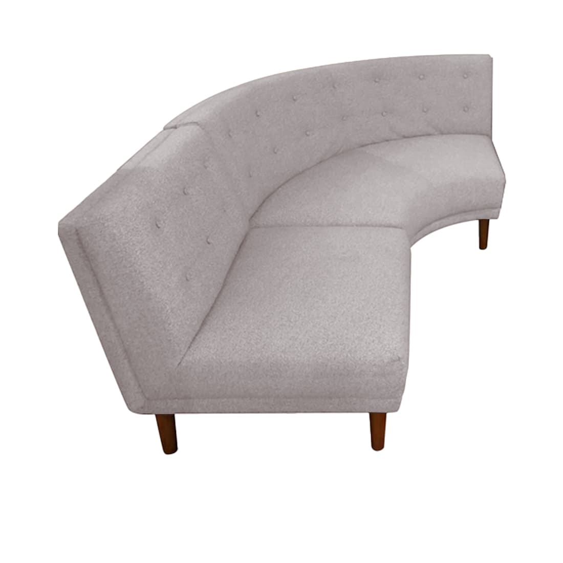 Rounded Retro Section Curved Sofa
