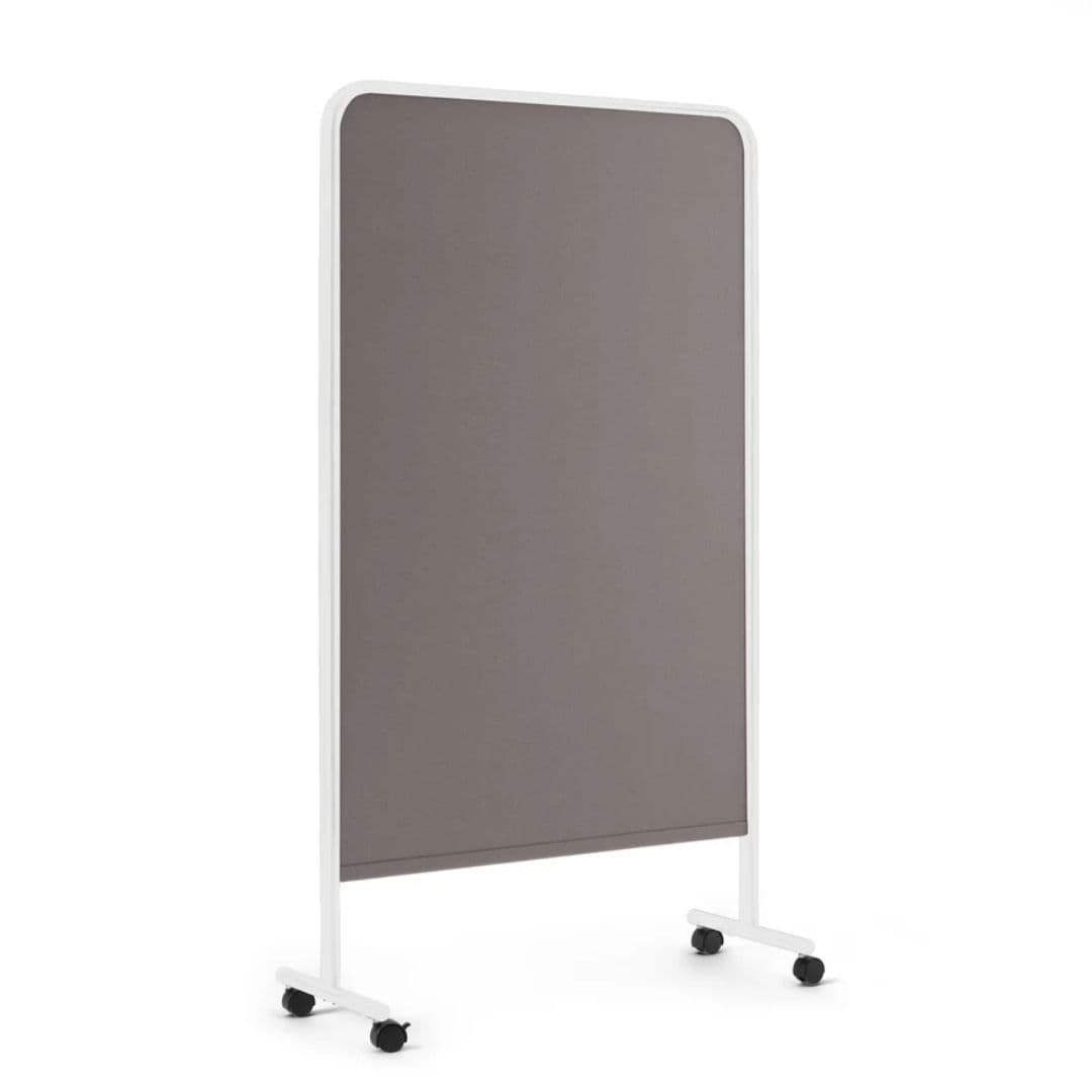 Goal Fabric Pinboard, 39x67H, White + Gray
