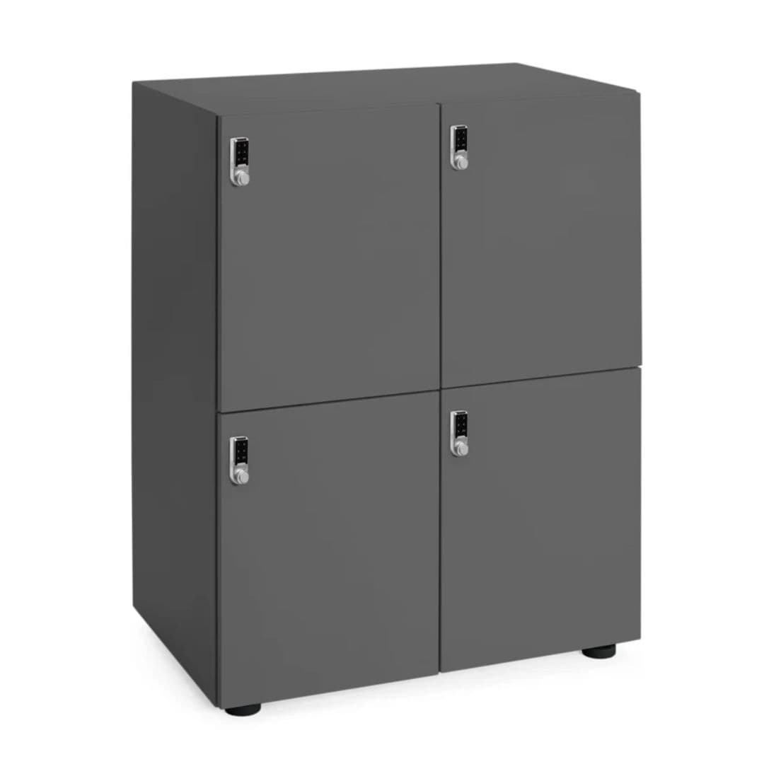 Stash 4-Door Locker, Digital, Charcoal