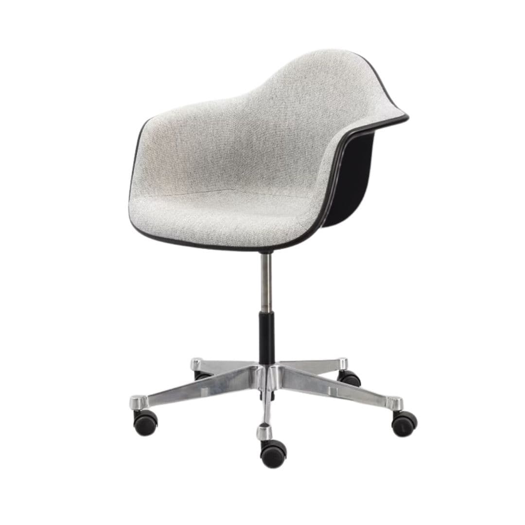 Eames Molded Upholstered Arm Chair with Task Base