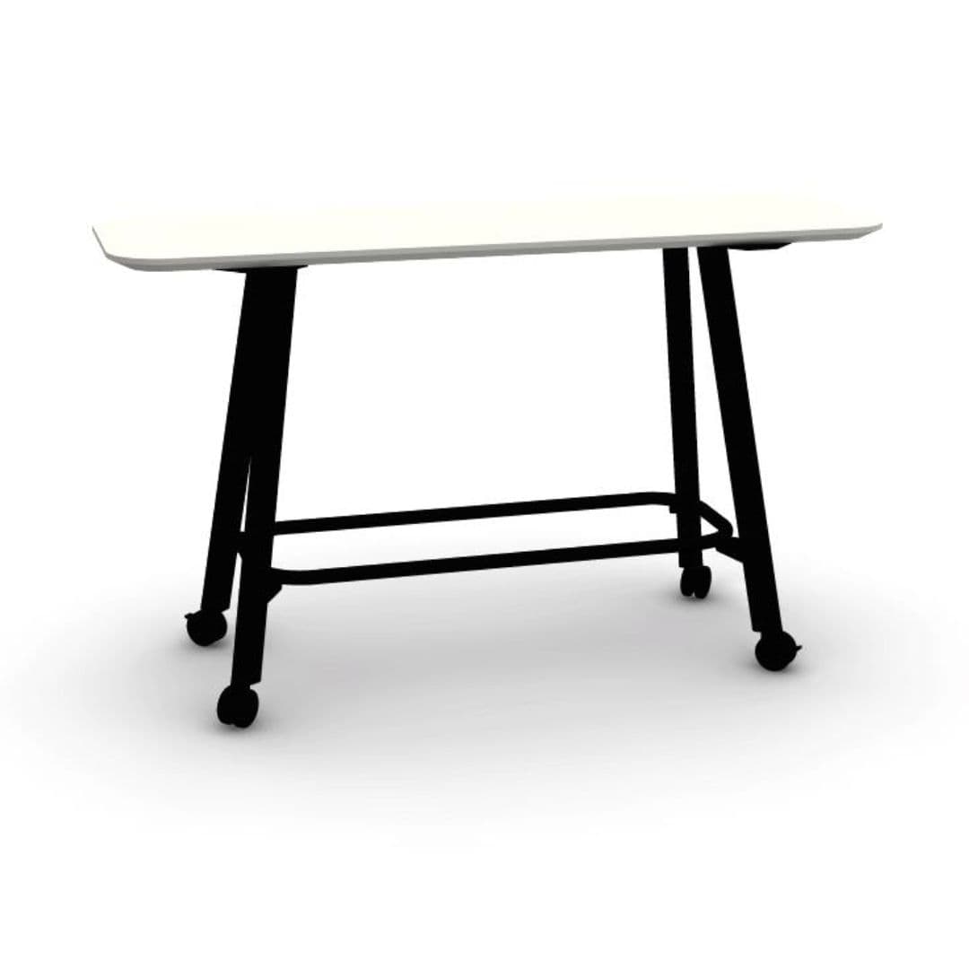 Perch Table, Counter Height on Casters