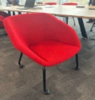 Sixteen3 Red Fabric Armchair