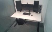 Single electric desk