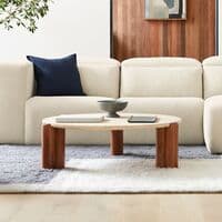  Travertine Coffee Table