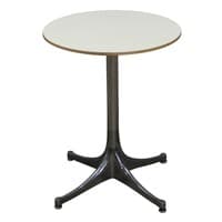 Herman Miller Nelson Used 17 Inch Round Laminate Side Table, White