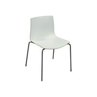 Catifa 46 Used Stack Chair, White and Green