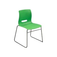 Casper Used Stack Chair, Green