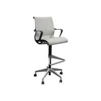 Setu Used Stool w Aluminum Base, Light Gray