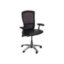 Life Used Mesh Back Task Chair, Brown PU Leather Seat