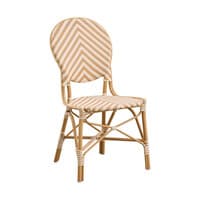 Isabell Side Chair AluRattan Chevron