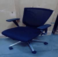 Chrome base mesh back operators chair