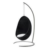 Nanna Ditzel Hanging Egg Chair Exterior w/Cushion - Chain and Stand