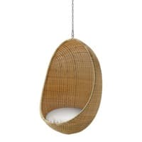 Nanna Ditzel Hanging Egg Chair Exterior w/Cushion - Chain and Stand