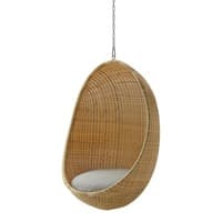 Nanna Ditzel Hanging Egg Chair Exterior w/Cushion - Chain and Stand