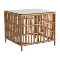 Donatello Side Table w/ Glass Top
