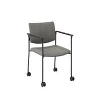Evolve Chair Arms, Casters, Upholstered Back