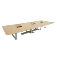 17' Trapezoid Boardroom Table