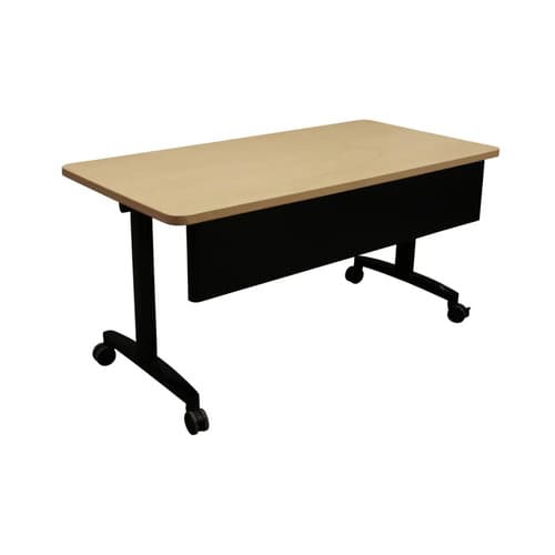 Mobile Laminate Training Table w Modesty Panel