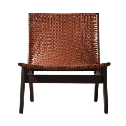 Morada Leather Weave Light Lounge Chair