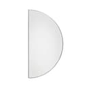 Mirror - 1/2 Circle, Silver