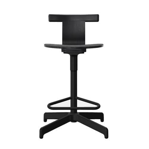 Jiro Bar Stool - Natural - Black Base