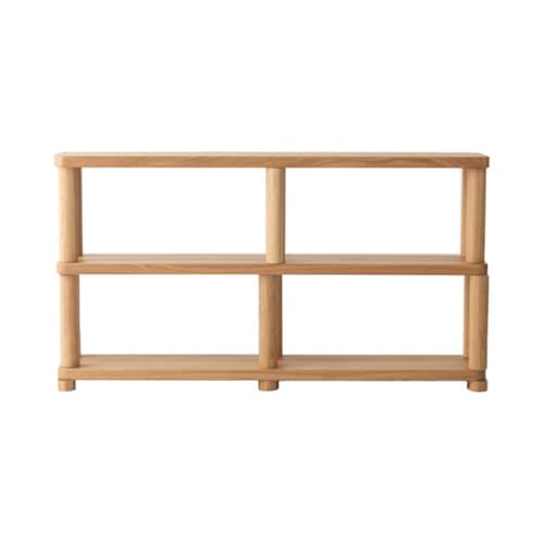 Offset Shelf Large Natural - 2 Tiers