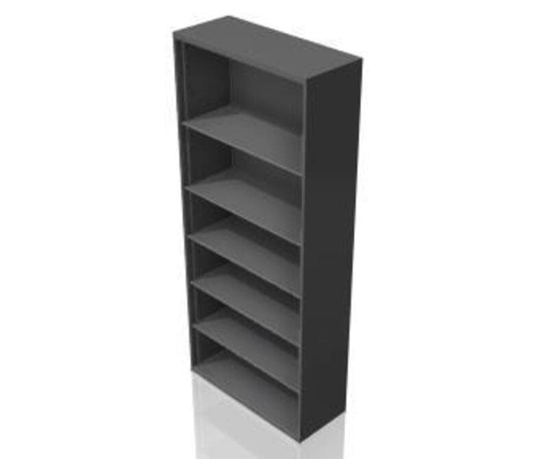 Bookcase, 5 adjustable shelves, 15D x 36W x 83 1/2H