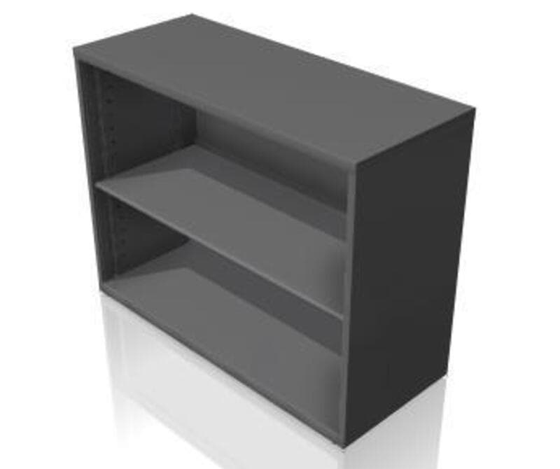 Bookcase - Open, 1 Adj Shelf, Waterfall Edge
