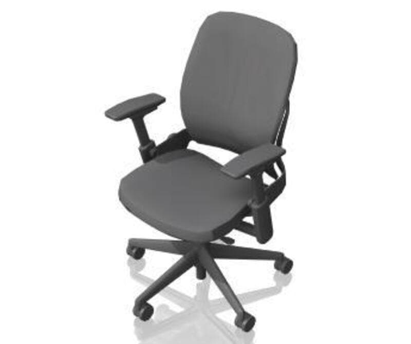 Leap; Chair, Upholstered, Adjustable seat depth