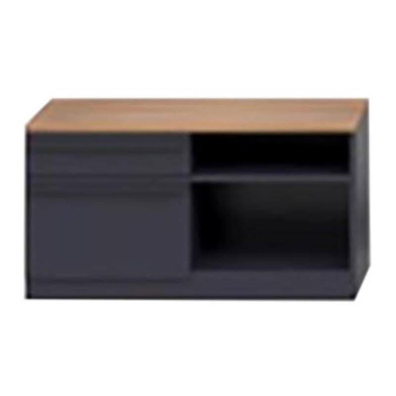 Pedestal Side Table Storage, Left