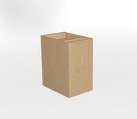 Vision 22 7/8d x 15 5/8w x 28h Modular File/File Pedestal