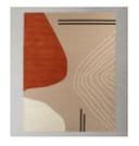 'Dash' Handmade Wool Ivory/Light Pink Rug