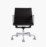 'Eames' Aluminum Group Management Chair, Leather