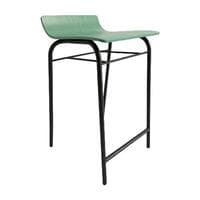 Allermuir Scoop Low Counter Height Stool (Green/Black)