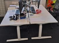 Back to Back static desks 