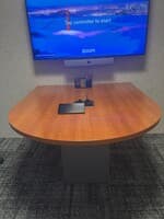 D-Top Huddle Table with Power