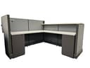 ReNewed Herman Miller AO2 Cubicle with Reception Top (6'W x 6'D x 47/39"H)