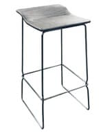 Steelcase Last Minute High Stool (Grey/Chrome)