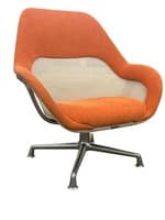 Steelcase SW_1 Lounge Chair (Orange/Chrome)