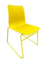 NaughtOne Polly Sled  Base Stack Chair (Yellow)