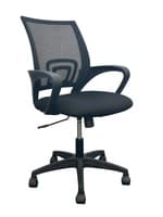 Yaheetech Office Mid-Back Chair (Black/Black)