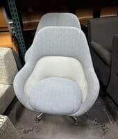 Steelcase SW_1 Low-back Collaborative Lounge Chair (Light Grey/Chrome)