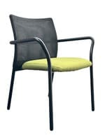 Steelcase Jersey Multi-Use Stack Chair (Black/Green)