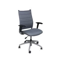 Wit High Back Used Task Chair w Aluminum Base