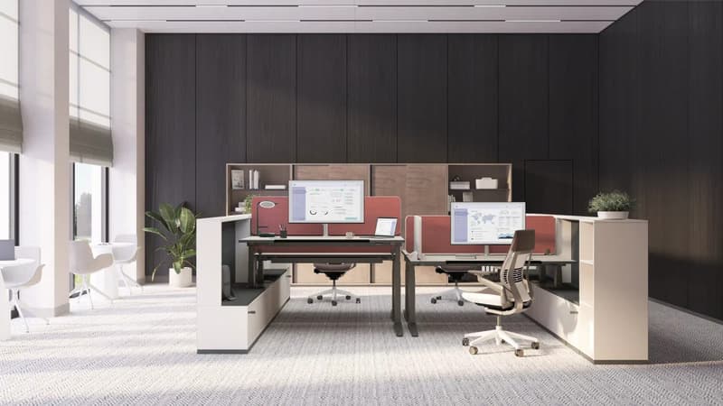 Steelcase Ology sit-stand desk, 140 × 80 cm (grade C)