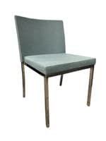 Stylex Mark 2 Armless Guest Stack Chair (Blue/Chrome)