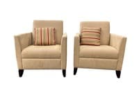 Pair of David Edward Peach Lounge Chair