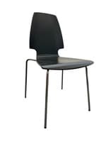 IKEA Vilmar Dining Chairs (Black/Chrome)